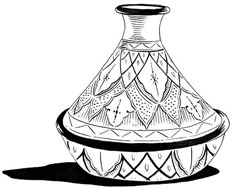 a black and white drawing of a vase