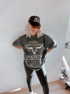 ✺ REBEL MOTHERS SOCIETY - WESTERN GRAPHIC SHIRT  ✺ Get this trendy Comfort Colors graphic tee, let us know how you would like customize  it ! * Q U I C K F A C T S * This design is a unique, one-of-a-kind awesome illustration that has been created in house. ✺ 100% ring-spun cotton ✺ Medium fabric ✺ Relaxed fit Please note that colours may appear different on different digital screens and may not be a true representation of the actual colours. This is a Unisex T-Shirt which you can use as an Over Mom Aesthetic Outfit, Bonus Mom Shirt, Aesthetic Mom, Bonus Mom, Oversized T Shirt Dress, Mother Shirts, Strong Mom, New Mom Gift, Mom Sweatshirt