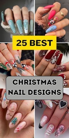 August Nails, Holiday Nails Christmas, Amazon Beauty, Festive Nail Art, Christmas Nails Easy, Nails Easy