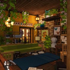 [Resourcepack: Mizunos16craft / more on Discord] ✨ #minecraftjava #minecraftbuild #minecraftbuilder #minecraftbuilds #minecrafthouse #minecraftcottage #minecraftcottagecore #cottagecoreminecraft #cottage #cottagecoreaesthetic #minecraftaesthetic #minecraftinspiration #minecraftwallpaper #overgrown #mizunos16craft #cit #cits are #resourcepacks #cozy #cosy #minecraft1.20 #lush #artist #artiststation #creativemind Cottagecore Interior, Interior Minecraft, Cottagecore House, Minecraft Interior, Minecraft Interior Design, Minecraft Cottage