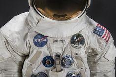 Pressure Suit, A7-L, Armstrong, Apollo 11, Flown | National Air and Space Museum Apollo 11 Crew, First Man On The Moon, Major League Baseball Stadiums, Mike Love, Apollo 11 Mission, Life Size Statues, Planetary Science, Wright Brothers