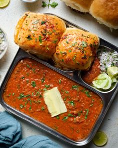 Pav Bhaji with butter Pav Bhaji Recipe, Snack Craving, Butter Chicken Recipe, Food Lab