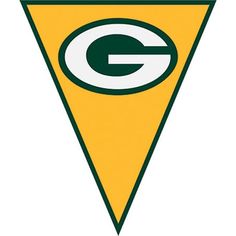 the green bay packers logo on a triangle