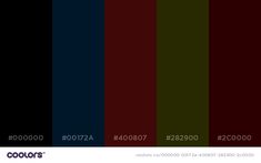 an image of the color scheme for colors that are red, green, blue and black