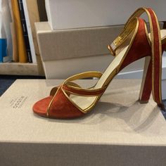 Sz 39.5 Nib Initially Priced At $990 Francesco Russo Heels Francesco Russo Shoes, Ralph And Russo Eden Heels, Valentino Heels, Sparkly Heels, Size 11 Heels, Tan Heels, Black Leather Sandals, Satin Pumps, Silver Heels