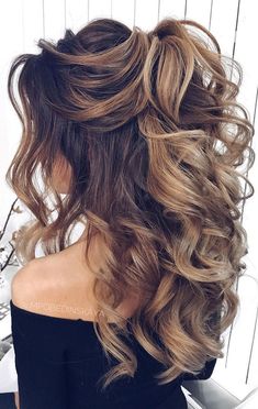 Formal Hairstyles For Long Hair, Half Up Half Down Hairstyles, Prom Hair Down, Up Dos, Bridesmaid Hair Updo, Wedding Hair Down, Smokey Eyes