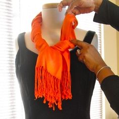 Scarf Tying Instructions | Scarf Tying « Lady Violette Pashima Scarf, Over 60 Fashion, Scarf Pin