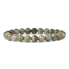 PRICES MAY VARY. Natural gemstone, You will receive the similar item as picture shown, not exact one since stone is unique Unisex, Good Matching for Men and Women Round bead size is about 8mm, Bracelet lenght is about 6.5 inches to 7 inches Quality Handmade bracelet, come with pouch The white spots on stone are light reflections, not markings on stone The bracelet include about 23pcs 8mm round beads, you will receive the similar item as picture, pls note the stone is unique, the color and detail Yoga Bracelet Beads, Green Opal, Bead Charm Bracelet, Evil Eye Bracelet, Bracelet Collection, Handmade Bracelet, Beaded Stretch Bracelet, Natural Pearls, Stone Bracelet