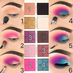 imagen descubierto por ♌Fay Flitzgerard♌. Descubre (¡y guarda!) tus propias imágenes y videos en We Heart It Makeup Notes, Colourful Eye Makeup, 80s Eye Makeup, Makeup Definition, 80s Makeup Looks, 1980s Makeup, Jeffree Star Palette, Makeup History