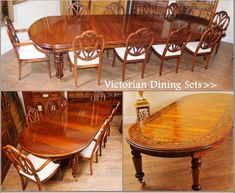 canonbury antiques, dining sets, victorian dining sets, art deco dining sets, dining tables, dining chairs, hepplewhite chairs Victorian Dining Tables, Victorian Dining Chairs, Dining Tables And Chairs, Chippendale Chairs, Victorian Table, Mahogany Table, English Furniture, Tables And Chairs, Dining Sets