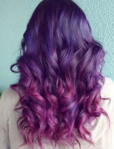 20 Breathtaking Purple Ombre Hair Color Ideas New Hair Color Ideas, Brown Ombre Hair Color, Ombre Hair Color Ideas, Best Ombre Hair, Ayurvedic Hair Oil, Brunette Ombre