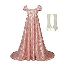 Regency Dress Jane Austen, Retro Prom, Victorian Ball, Dress With Gloves, Tea Gown, Gown Pink, Kate Dress, Regency Dress