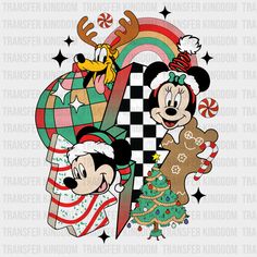 Xmas Disney Christmas Design - Dtf Heat Transfer Heat Press Machine, Dtf Printing, M 4, Disney Christmas, Dtf Transfers, Christmas Design, Holiday Cheer, Custom Clothes, Heat Transfer