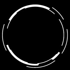 a black and white photo of a circle on a black background with lines in the middle