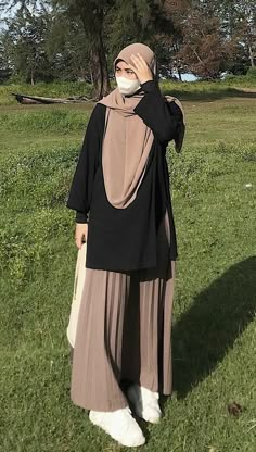 Ootd Muslimah Syari Casual, Ootd Hijab Syari Casual, Hijab Outfit Syari, Muslimah Fashion Outfits Casual, Muslimah Fashion Outfits Simple