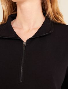 A comfy, relaxed fit with versatile zip styling. Designed with a convenient pouch pocket for on-the-go essentials and drop shoulder detail. Revel in the buttery soft double knit fabric, ensuring ultimate comfort with every wear. Embrace versatility with unisex sizing - check the size guide for measurements. This sweater is designed to be oversized; for a slimmer fit, size down. Season Change, Fast Fashion Brands, Quarter Zip Sweater, Sleep And Loungewear, Black Sand, Double Knit, Zip Sweater, Double Knitting, Fast Fashion