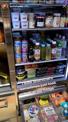 a refrigerator filled with lots of food and condiments