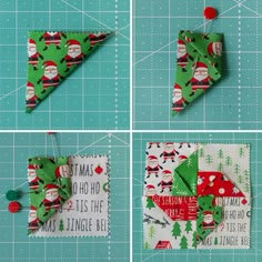 four different ways to make a christmas ornament