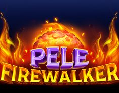 the logo for pele firewalker on a black background with flames around it