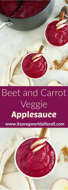 beet and carrot veggie appetizer with apples