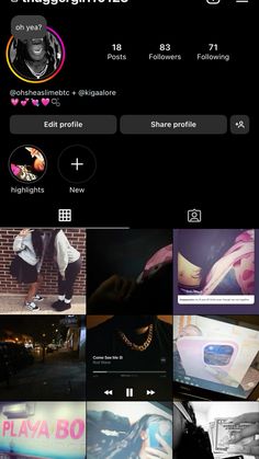 the instagram page is displayed on an iphone screen, with multiple photos and text