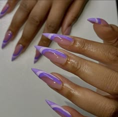 Purple Nail Art Designs, Violet Shades, Purple Nail Art, Pointy Nails, Drip Nails, Nail Candy, Purple Nail, Coffin Shape Nails