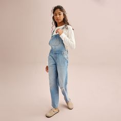 She'll love the stylish look of these Girls 6-20 SO 90s Straight Denim Overalls. She'll love the stylish look of these Girls 6-20 SO 90s Straight Denim Overalls. FEATURES Button closure 5 pockets Comfortable fitFABRIC & CARE Cotton, spandex Machine wash Imported Color: Medium Wash. Gender: female. Age Group: kids. Denim Overalls, Bottom Clothes, These Girls, Medium Blue, Cotton Spandex, Fabric Care, Gender Female, Size 16, Age Group