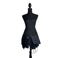 Waist- 32.5 in Length- 16 in Black denim pleated skirt with a double buttoned waistband. Embellished with metal gronments, studs, chain, and cross pendant. Wash with cold water and delicate settings. Denim Pleated Skirt, Black Cross, Cross Pendant, Black Denim, Pleated Skirt, Cold Water, Art Collection, Womens Skirt, Bathing Beauties