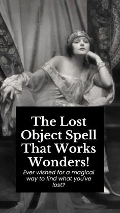 The Lost Object Spell That Works Wonders! Lost Object Spell, Clarity Spell, Banishing Spell