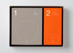 an orange and grey box with numbers on the front, two in the middle and one in the back