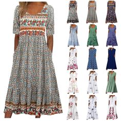 PRICES MAY VARY. plus size maxi dress business outfits for women plus size summer outfits short dresses white party dress cute summer dresses plus size formal dresses for women white dressers knee length dress for women summer dresses for women 2024 vacation professional dress for women sexy plus size dresses large dresser skirt set womens two piece outfits white strapless dress summer dresses for teens backless dresses for women plus size wide leg pants women dresses for special occasions white Summer Dresses Floral, Semi Formal Dresses Black, Bohemian Print Dress, Dresses With Pockets, Vestido Plus Size, Boho Dresses, Bohemian Print, Dresses Floral, Formal Dresses For Women