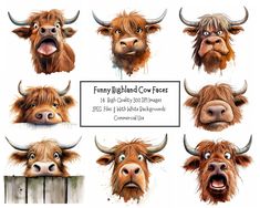 some very cute furry looking animals with big horns on them'heads and mouths,