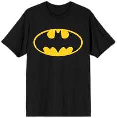 the batman symbol on a black t - shirt