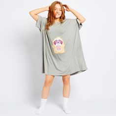 - Chill out with our oversized, stretchy Oodie Sleep Tee: It’s the snuggliest, comfiest t-shirt you’ll ever wear (and the sloth design is cuter than a 6 week old baby giraffe).
- One size fits most: Oodie Sleep Tees measure in at a generous and roomy 95cm long and 85cm wide. We recommend hand washing your Sleep Tee.
- Made from a unique combination of bamboo fibre and elastane: Not only is this material cuddly-soft and breathable, it also keeps you cool and com That Feeling, Baby Giraffe, Wearable Blanket, Blanket Designs, Keep Your Cool, Top Selling, Sloth, Tshirt Dress, Really Cool Stuff