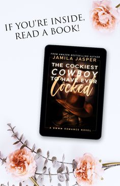 the cowboy that never looked book cover and flowers