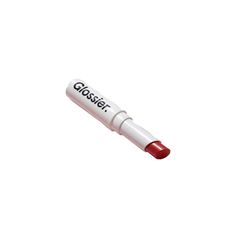 a red and white marker with the word glosser on it