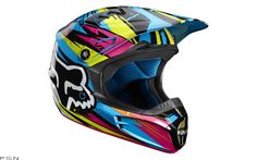 a helmet with colorful designs on it