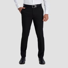 Haggar H26 Men's Premium Stretch Slim Fit Dress Pants - Black 33x32 Gender: male. Age Group: adult. Pattern: Solid. Material: Polyester. Slim Fit Dress Pants, Dockers Pants, Stretch Dress Pants, Slim Fit Dress, Closet Size, Mens Dress Pants, Cuffed Pants, Lightweight Dress, Slim Fit Dresses