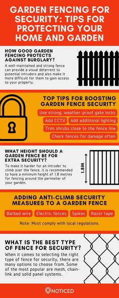 an info sheet describing the benefits of garden fencing for homeowners and gardeners