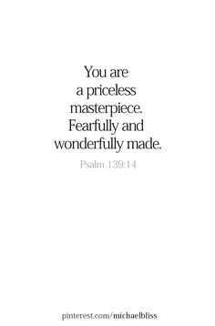 a white book cover with the words you are a priceless masterpiece and wonderfully made