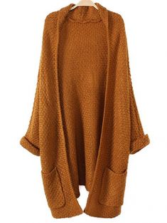 A Lesson In Putting Outfits Together – LindaWaldon.com Long Brown Cardigan, Dik Vest, Batwing Cardigan, Batwing Sleeve Top, The Cardigans, Cardigan Brown, Loose Cardigan, Gilet Long, Outwear Coat