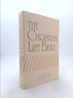 the christian life bible is shown on a white background