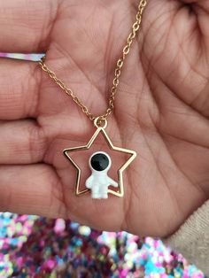 "💜Show your love for BTS with this stylish Jin inspired \"The Astronaut\" necklace! 💜The chain is 18 inch plated brass. It's the perfect accessory for any fan of BTS, and makes a great gift for any occasion. 💜 Whether you're wearing it to a concert or just showing off your love for BTS, this necklace is sure to make a statement. 💜Order yours today and let everyone know you're a proud member of the BTS ARMY! 💜Enjoy free domestic shipping! Starting 12/28/22 all items will ship out next day. I Bts Ring, Astronaut Necklace, Jin Astronaut, Bts Necklace, Bts Jewelry, Bts Keychain, Bts Gifts, Kpop Jewelry, Army Rings