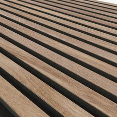 a close up view of a wooden slatted surface