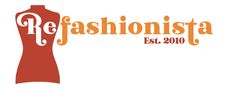 the logo for fashionistaa is shown in red and orange letters on a white background