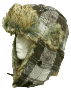 BROWN PLAID TROOPER BOMBER TRAPPER AVIATOR ARCTIC WINTER FAUX FUR CAP HAT. One size fits all/most. With chin snap-lock. Two ears flap can be folded up with the button lock. Faux fur. Great for though winter. Quilted liner inner material. ANY QUESTIONS FEEL FREE TO ASK. FREE SHIPPING WITHIN U.S. AND APO/FPO. PAYPAL ACCEPTED. FEEL FREE TO USE ANY OTHER PAYMENTS BESIDE PAYPAL.   THANKS FOR LOOKING.Buyer is responsible to provide current, complete full and valid address based on USPS domestic format Trapper Hat Pattern Sewing Free, Trapper Hat Pattern Sewing, Rabbit Fur Trapper Hat, Winter Hat Custom, North Face Trapper Hat, Bear Hat Winter, Coyote Trapper Hat, Knitted Trapper Hat, Wonter Hat