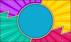 an abstract pop art background with sunbursts