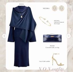 Navy Blue Outfit Ideas, Navy Blue Abaya, Blue Outfit Ideas, Kdrama Outfits, Blue Abaya, Navy Blue Outfit, Estilo Hijab, Modest Outfit