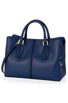 12 Perfectly Chic Work Bags Chic Work Bag, Blue Handbag, Mk Handbags, Blue Tote, Beautiful Handbags, Work Bags