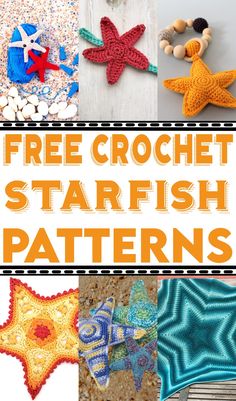 free crochet starfish patterns with text overlay